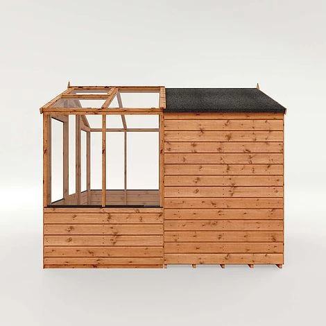 Waltons 8 X 6 Wooden Greenhouse And Garden Shiplap Storage Shed Combi 8 Waltons 8 X 6 Wooden Greenhouse And Garden Shiplap Storage Shed Combi - Image 6