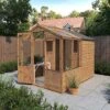 Waltons 8 X 6 Wooden Greenhouse And Garden Shiplap Storage Shed Combi 2 Waltons 8 X 6 Wooden Greenhouse And Garden Shiplap Storage Shed Combi -Plants Sales Store 004 001 00242012