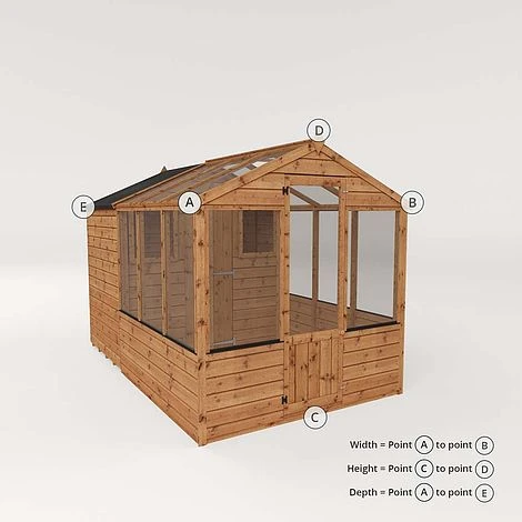 Waltons 10 X 6 Wooden Greenhouse And Garden Shiplap Storage Shed Combi 17 Waltons 10 X 6 Wooden Greenhouse And Garden Shiplap Storage Shed Combi - Image 15