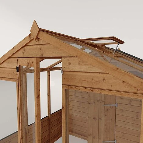 Waltons 10 X 6 Wooden Greenhouse And Garden Shiplap Storage Shed Combi 6 Waltons 10 X 6 Wooden Greenhouse And Garden Shiplap Storage Shed Combi - Image 4