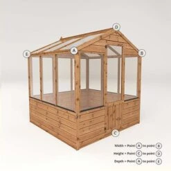 Waltons 6 X 6 Traditional Wooden Shiplap Tongue And Groove Greenhouse 22 Waltons 6 X 6 Traditional Wooden Shiplap Tongue And Groove Greenhouse -Plants Sales Store 004 003 0002205