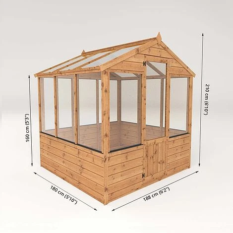 Waltons 6 X 6 Traditional Wooden Shiplap Tongue And Groove Greenhouse 13 Waltons 6 X 6 Traditional Wooden Shiplap Tongue And Groove Greenhouse - Image 11