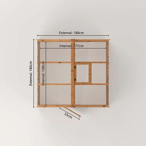 Waltons 8 X 6 Traditional Wooden Shiplap Tongue And Groove Greenhouse 11 Waltons 8 X 6 Traditional Wooden Shiplap Tongue And Groove Greenhouse - Image 9