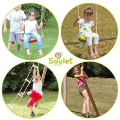 Soulet Ernest Wooden Swing Set -Plants Sales Store 004496 ZOOM Agres