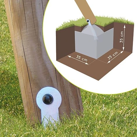 Soulet Violette Wooden Swing Set With Slide 11 Soulet Violette Wooden Swing Set With Slide - Image 9