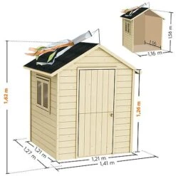 Soulet Garance Playhouse 5 X 4 -Plants Sales Store 004854 VISUEL DIM PRODUIT