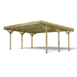 Cerland Jean Double Wooden Carport 6 X 5m -Plants Sales Store 004920 HD
