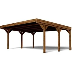 Cerland Victor Double Wooden Carport 6 X 5m 7 Cerland Victor Double Wooden Carport 6 X 5m -Plants Sales Store 004925