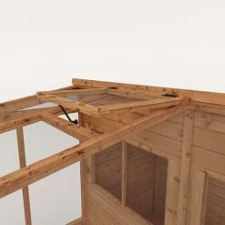 Waltons 8 X 8 Wooden Shiplap Tongue And Groove Greenhouse And Combi Garden Storage Shed -Plants Sales Store 005 0001203