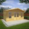 5m X 3m Retreat Log Cabin - 28mm Double Glazed