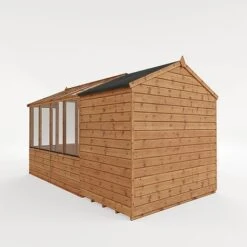 Waltons 12' X 6' Apex Greenhouse With Shed Extension -Plants Sales Store 1220x20620Shiplap20Combi20Greenhouse20and20Wooden20Storage20Shed20Detail20003