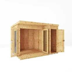 Waltons 10 X 8 Wooden Shiplap Tongue And Groove Contemporary Summerhouse With Side Shed 23 Waltons 10 X 8 Wooden Shiplap Tongue And Groove Contemporary Summerhouse With Side Shed -Plants Sales Store 20220811 SI 003 001 0022 Summerhouse DT Shiplap Pent 10x8 Shed Area MainDO