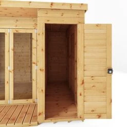 Waltons 10 X 8 Wooden Shiplap Tongue And Groove Contemporary Summerhouse With Side Shed 19 Waltons 10 X 8 Wooden Shiplap Tongue And Groove Contemporary Summerhouse With Side Shed -Plants Sales Store 20220812 SI 003 001 0022 Summerhouse DT Shiplap Pent 10x8 Shed Area Detail003