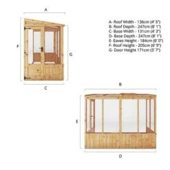 Waltons 8 X 4 Premium Wooden Shiplap Tongue And Groove Lean To Greenhouse -Plants Sales Store 8x4 premium lean to greenhouse SI 004 001 0005 spec drawings