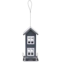 Idooka Fun House Design Bird Feeder - Feeding Station For Seeds -Plants Sales Store BIRDFEEDER.GREY .Main