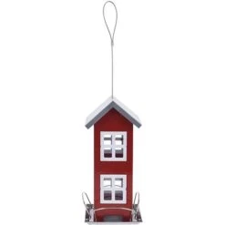 Idooka Fun House Design Bird Feeder - Feeding Station For Seeds -Plants Sales Store BIRDFEEDER.RED .Main