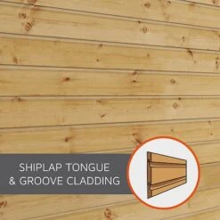 Waltons 7 X 7 Wooden Outdoor Shiplap Tongue And Groove Premier Corner Garden Summerhouse -Plants Sales Store Cladding Shiplap Tongue and Groove Waltons