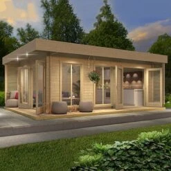 Doddington Log Cabin 4m X 5.9m -Plants Sales Store Doddington20life