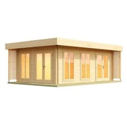 Doddington Log Cabin 4m X 5.9m -Plants Sales Store Doddington20white