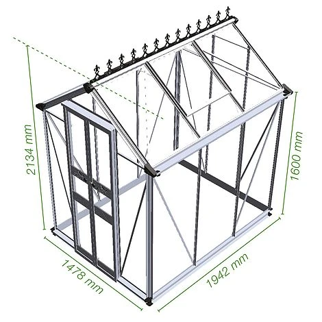 Eden Birdlip 4x6 Greenhouse 4 Eden Birdlip 4x6 Greenhouse - Image 2