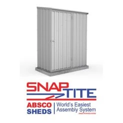Absco Space Saver 5' X 3' Pent Roof Outdoor Metal Garden Storage Shed - 4 Colours Available -Plants Sales Store ESDXL20MET001 300dpi 3