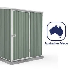 Absco Space Saver 5' X 3' Pent Roof Outdoor Metal Garden Storage Shed - 4 Colours Available -Plants Sales Store ESDXL20MET002 300dpi 7