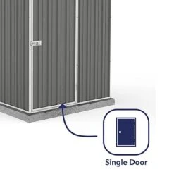 Absco Space Saver 5' X 5' Pent Roof Outdoor Metal Garden Storage Shed - 4 Colours Available -Plants Sales Store ESDXL20MET106 3