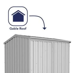 Absco Premier 5' X 5' Reverse Apex Roof Outdoor Metal Garden Storage Shed - 2 Colours Available 15 Absco Premier 5' X 5' Reverse Apex Roof Outdoor Metal Garden Storage Shed - 2 Colours Available -Plants Sales Store ESDXL20MET113 2