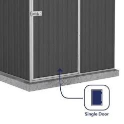 Absco Premier 5' X 5' Reverse Apex Roof Outdoor Metal Garden Storage Shed - 2 Colours Available 14 Absco Premier 5' X 5' Reverse Apex Roof Outdoor Metal Garden Storage Shed - 2 Colours Available -Plants Sales Store ESDXL20MET114 3