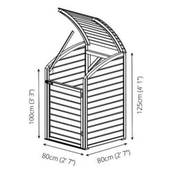 Pressure Treated 3' X 3' Bin Storage Unit -Plants Sales Store ESDXL21PT02420 20Spec20Drawing