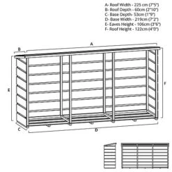 Pressure Treated 8' X 2' Budget Log Store 11 Pressure Treated 8' X 2' Budget Log Store -Plants Sales Store ESDXL21PT046 Budget20Double20Log20Store