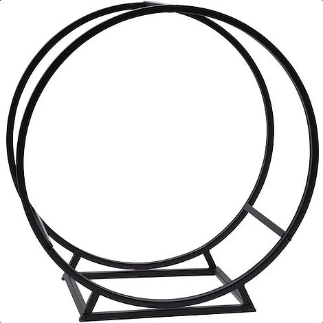 Idooka Round Indoor Contemporary Log Storage Raised Metal Design Log Holder 3 Idooka Round Indoor Contemporary Log Storage Raised Metal Design Log Holder