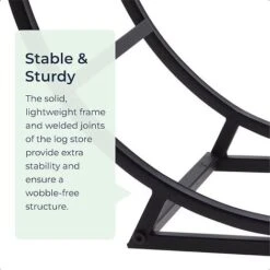 Idooka Round Indoor Contemporary Log Storage Raised Metal Design Log Holder 10 Idooka Round Indoor Contemporary Log Storage Raised Metal Design Log Holder -Plants Sales Store FB8000090.Sturdy