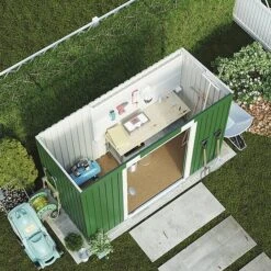 Waltons Pent Metal Shed 6.6 X 3.9ft -Plants Sales Store G0163 7B390C23 DB65 C7D3 FFBEE564645AF604