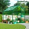 Garden Grow Traditional Greenhouse 6.2 X 6.2 X 6.6ft - Green -Plants Sales Store G0467 1