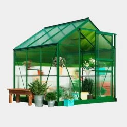 Garden Grow Traditional Greenhouse 6.2 X 6.2 X 6.6ft - Green -Plants Sales Store G0467 7