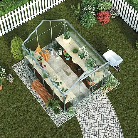 Garden Grow Traditional Greenhouse 6.2 X 8.3 X 6.6ft 7 Garden Grow Traditional Greenhouse 6.2 X 8.3 X 6.6ft - Image 5