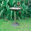 Kingfisher Bronze Effect Plastic Bird Bath -Plants Sales Store G2566 1