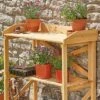 Garden Grow Wooden Two-Tier Potting Bench