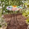 Garden Gear 18-Inch Glass Birdbath With Stand 2 Garden Gear 18-Inch Glass Birdbath With Stand -Plants Sales Store G4507 LS 1 With logo