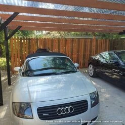 Cerland Jean Double Wooden Carport 6 X 5m -Plants Sales Store IMG 20230609 100241