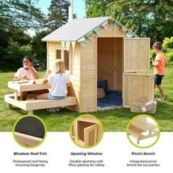 Soulet Tiana Playhouse With Picnic Bench 7 X 4 -Plants Sales Store Infographics20Images21