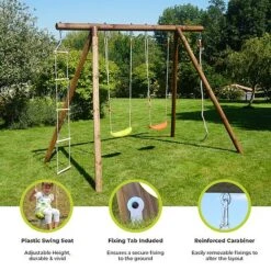 Soulet Ernest Wooden Swing Set -Plants Sales Store Infographics20Images9