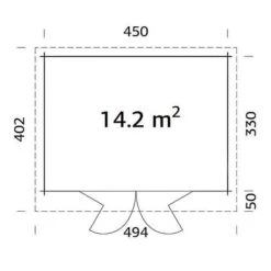 Lea 1 14.2m2 Summerhouse 3.3m X 4.5m 7 Lea 1 14.2m2 Summerhouse 3.3m X 4.5m -Plants Sales Store Lea20120plan