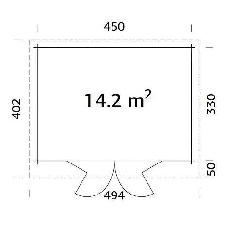 Lea 1 14.2m2 Summerhouse 3.3m X 4.5m 5 Lea 1 14.2m2 Summerhouse 3.3m X 4.5m - Image 3