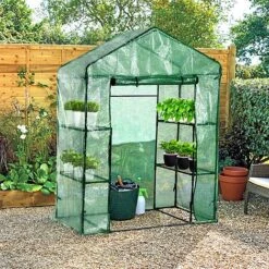 Idooka Pop-Up Plastic Greenhouses -Plants Sales Store Lifestyle20Open