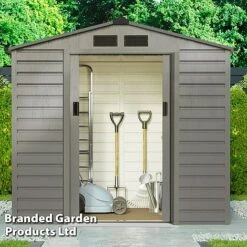 Waltons Apex Metal Shed 7 X 4.2FT -Plants Sales Store SHED APEXGREYA S47803