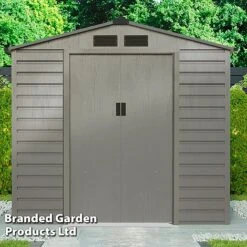 Waltons Apex Metal Shed 7 X 4.2FT -Plants Sales Store SHED APEXGREYA S47804