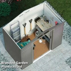 Waltons Apex Metal Shed 7 X 4.2FT -Plants Sales Store SHED APEXGREYA S47805