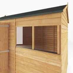 Waltons 10' X 6' Outdoor Wooden Overlap Reverse Apex Roof Garden Storage Shed -Plants Sales Store SI 001 001 0102 10x6 DT Overlap Reverse Apex Detail002